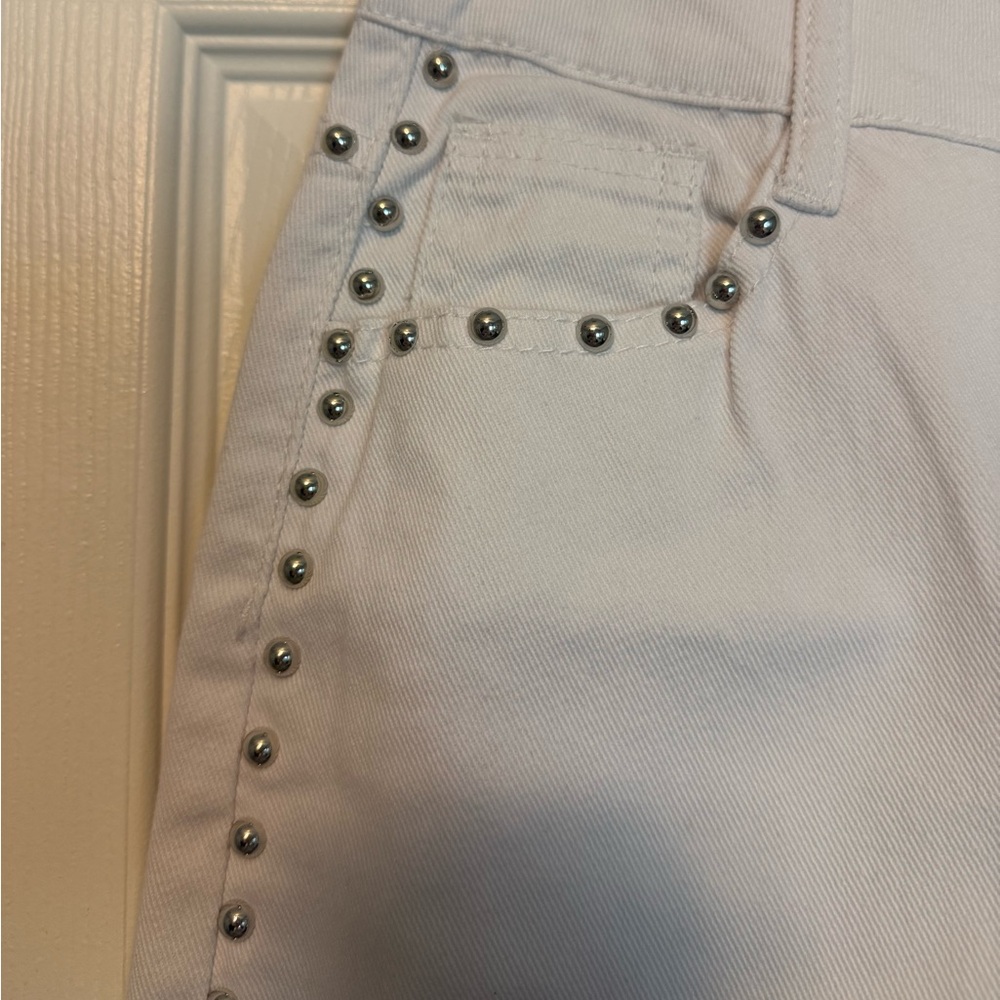 White Studded Jeans - Picture 3 of 6